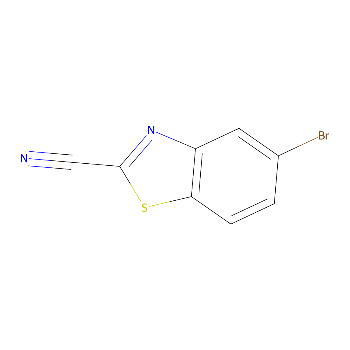 5-Bromobenzo[d]thiazole-2-carbonitrile molecular structure, CAS 1188023-69-9