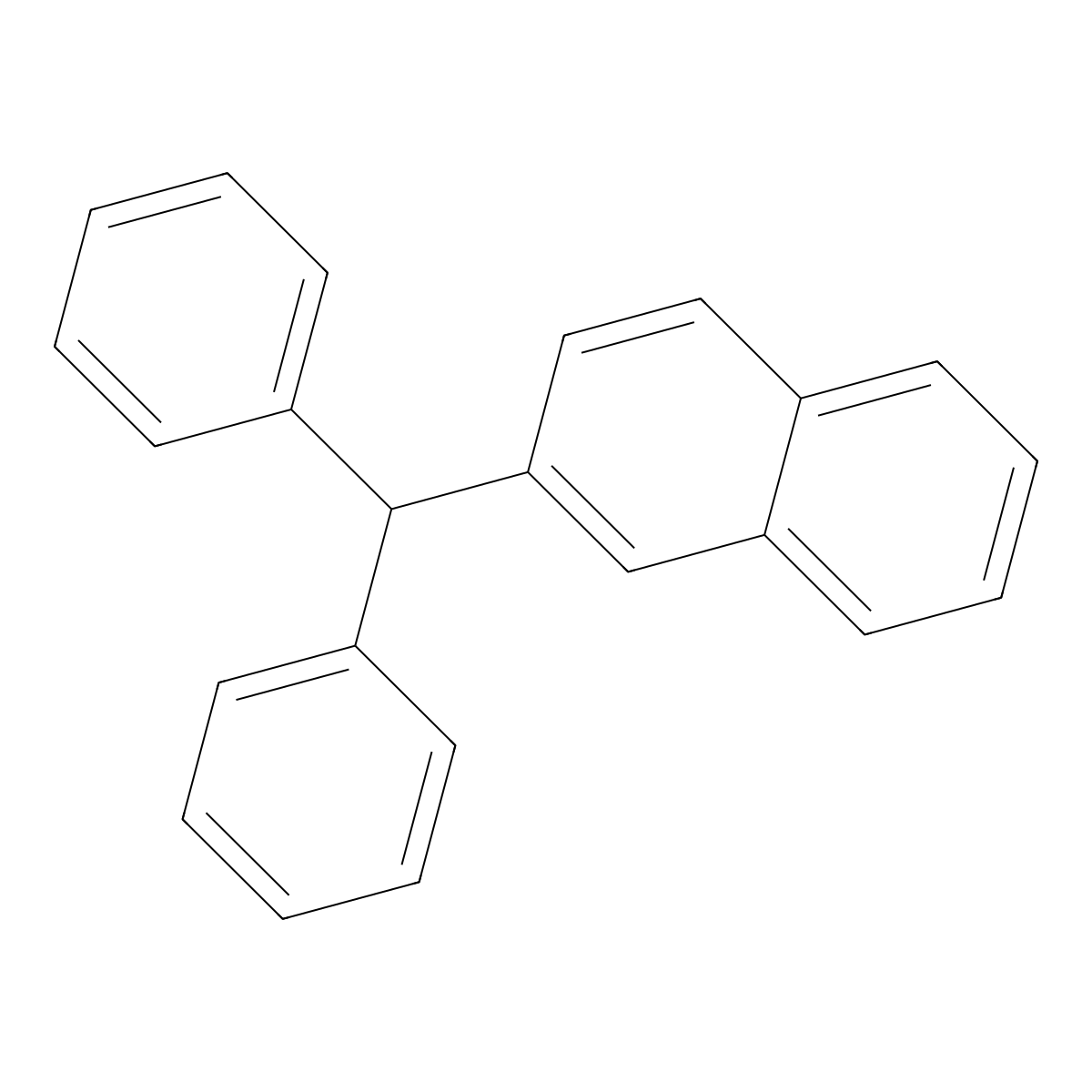 2-Benzhydrylnaphthalene molecular structure, CAS 118804-25-4