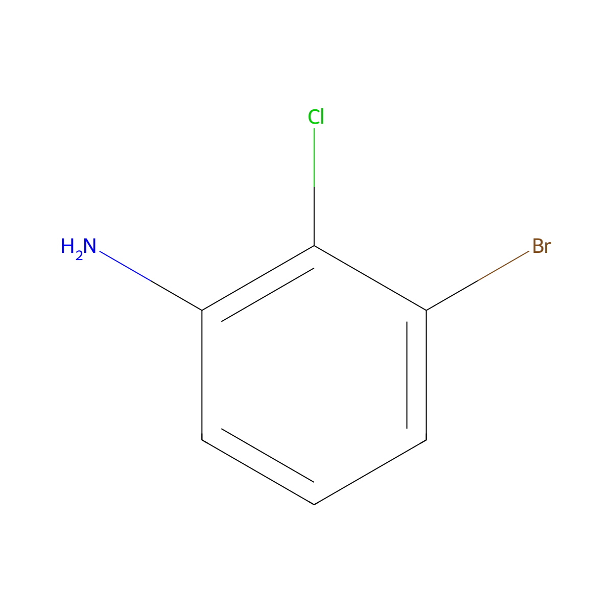 Benzenamine, ar-bromo-ar-chloro- molecular structure, CAS 118804-39-0