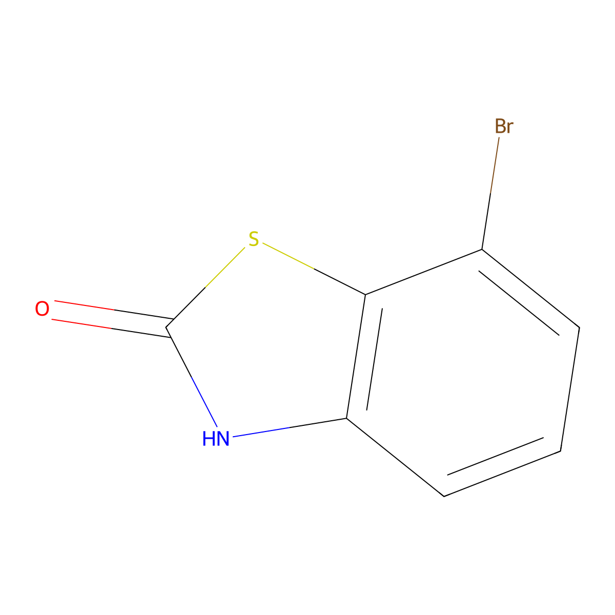 7-Bromobenzo[d]thiazol-2(3H)-one molecular structure, CAS 1188047-07-5