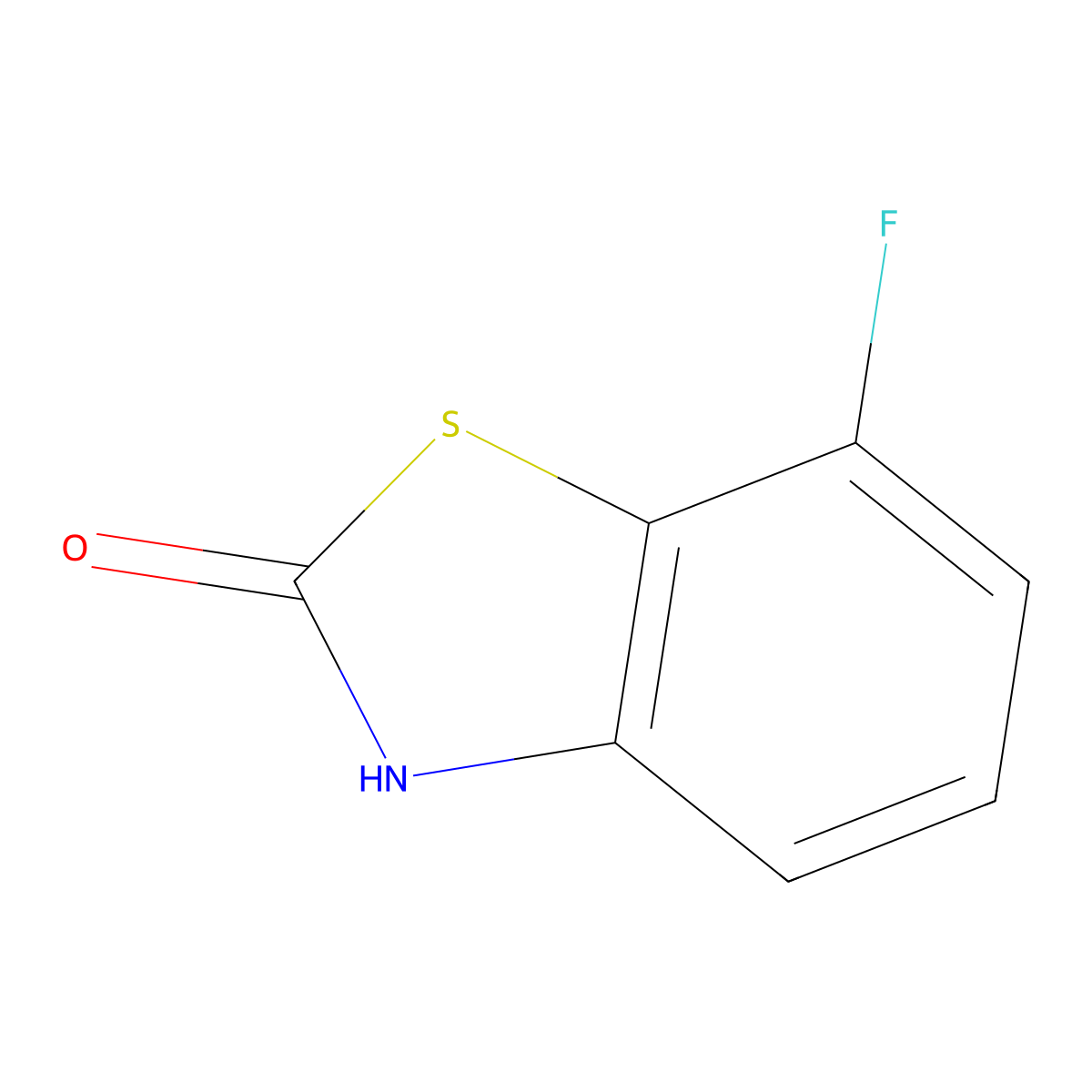 7-Fluoro-2,3-dihydro-1,3-benzothiazol-2-one molecular structure, CAS 1188047-21-3