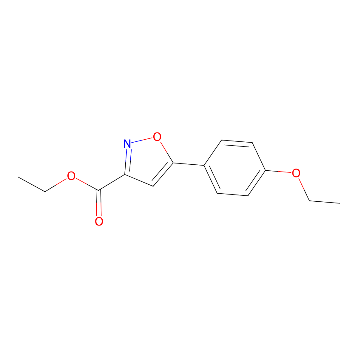 Ethyl 5-(4-Ethoxyphenyl)isoxazole-3-carboxylate molecular structure, CAS 1188049-31-1