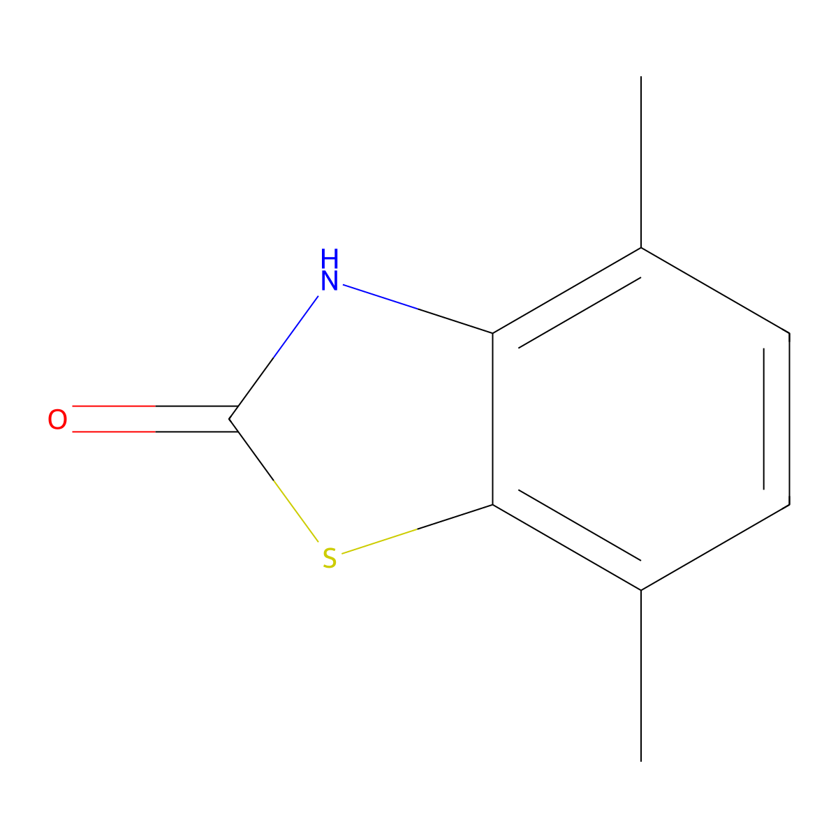 4,7-Dimethylbenzo[d]thiazol-2(3H)-one molecular structure, CAS 1188053-11-3
