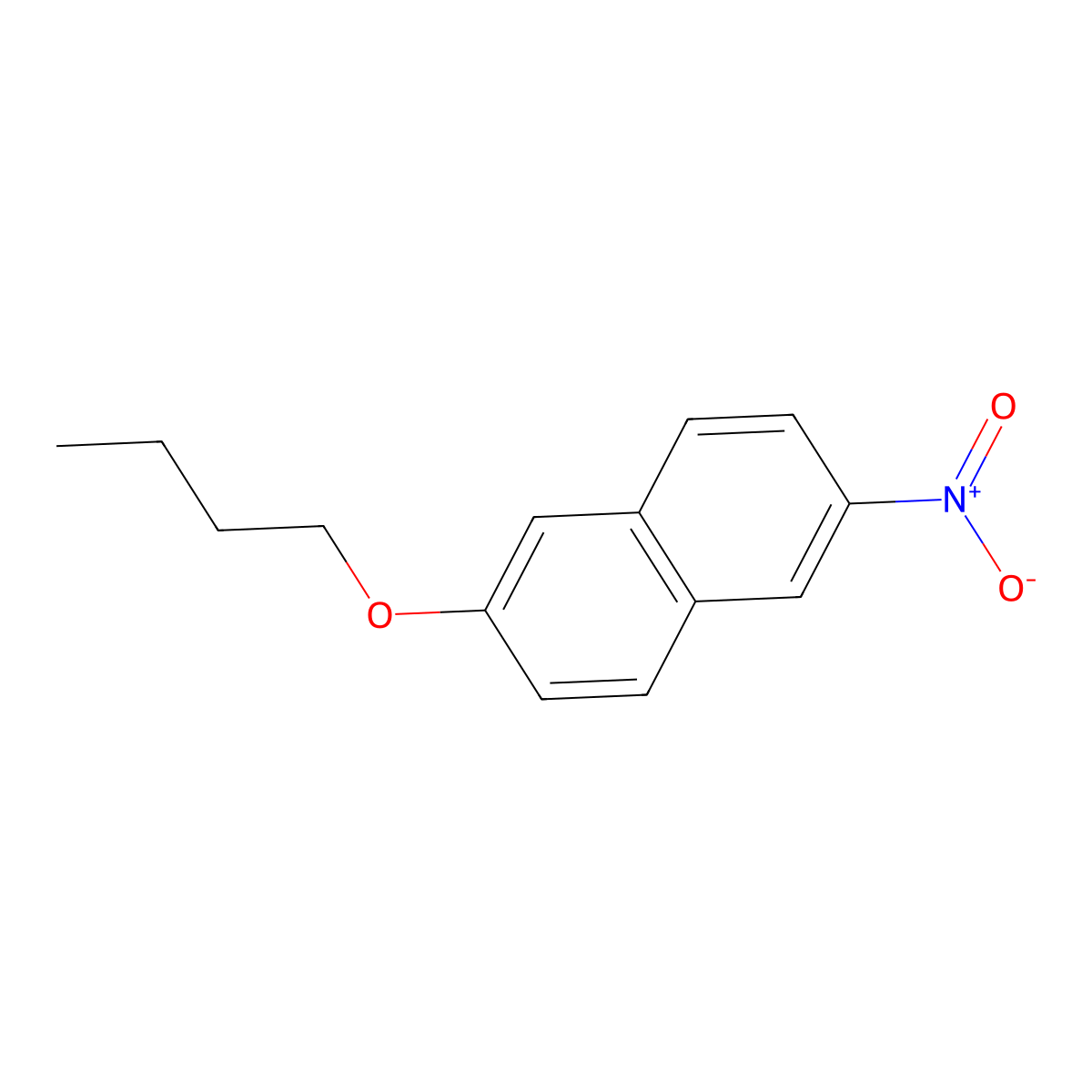 2-Butoxy-6-nitronaphthalene molecular structure, CAS 118806-85-2