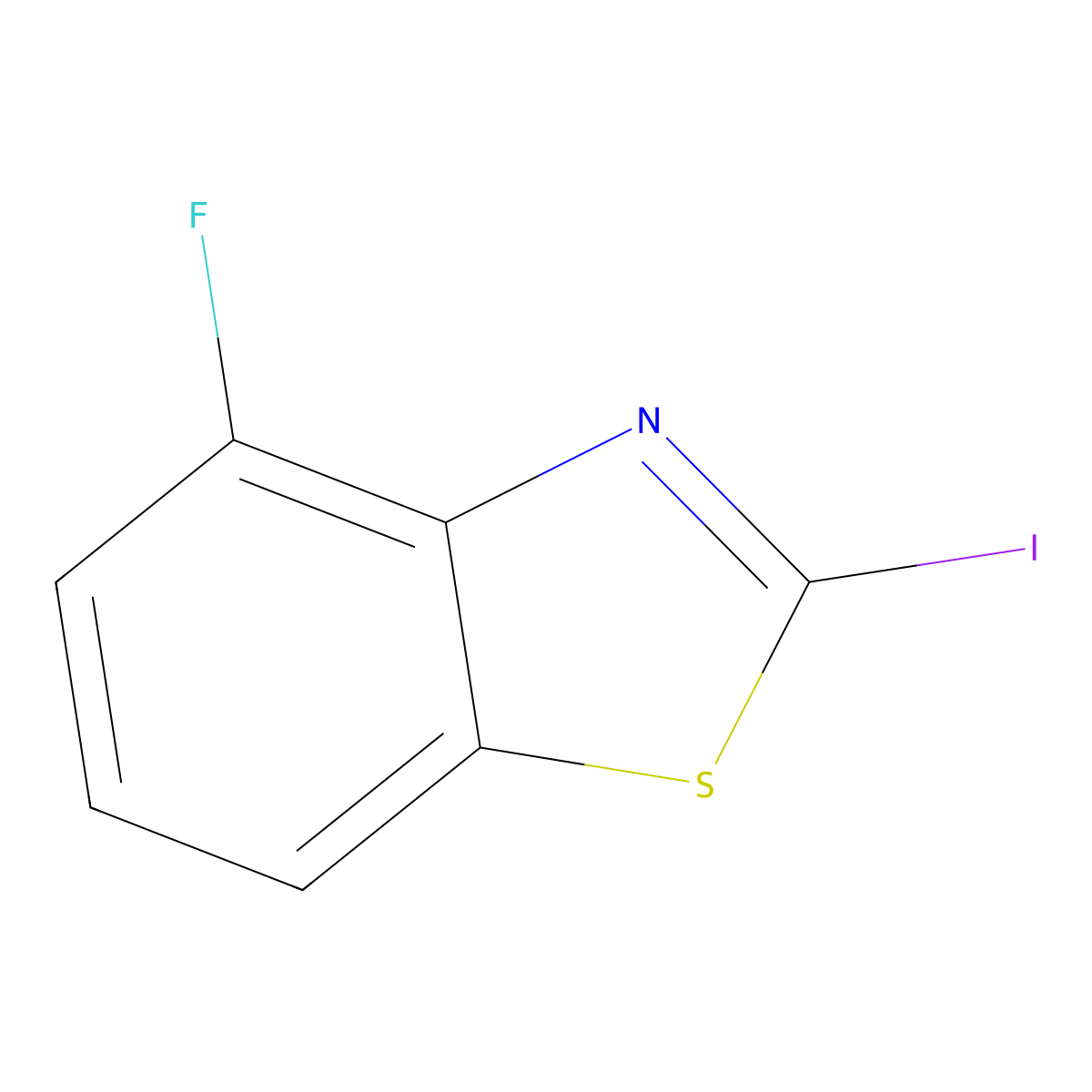 4-Fluoro-2-iodobenzo[d]thiazole molecular structure, CAS 1188077-59-9