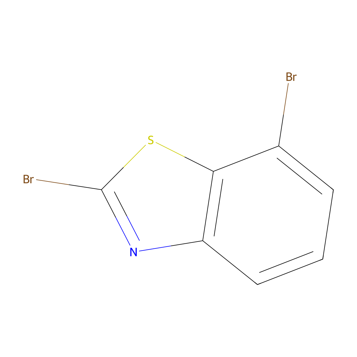 2,7-Dibromobenzo[d]thiazole molecular structure, CAS 1188090-10-9