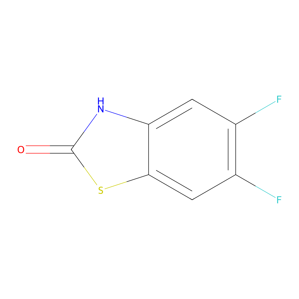 5,6-Difluorobenzo[d]thiazol-2(3H)-one molecular structure, CAS 1188090-34-7
