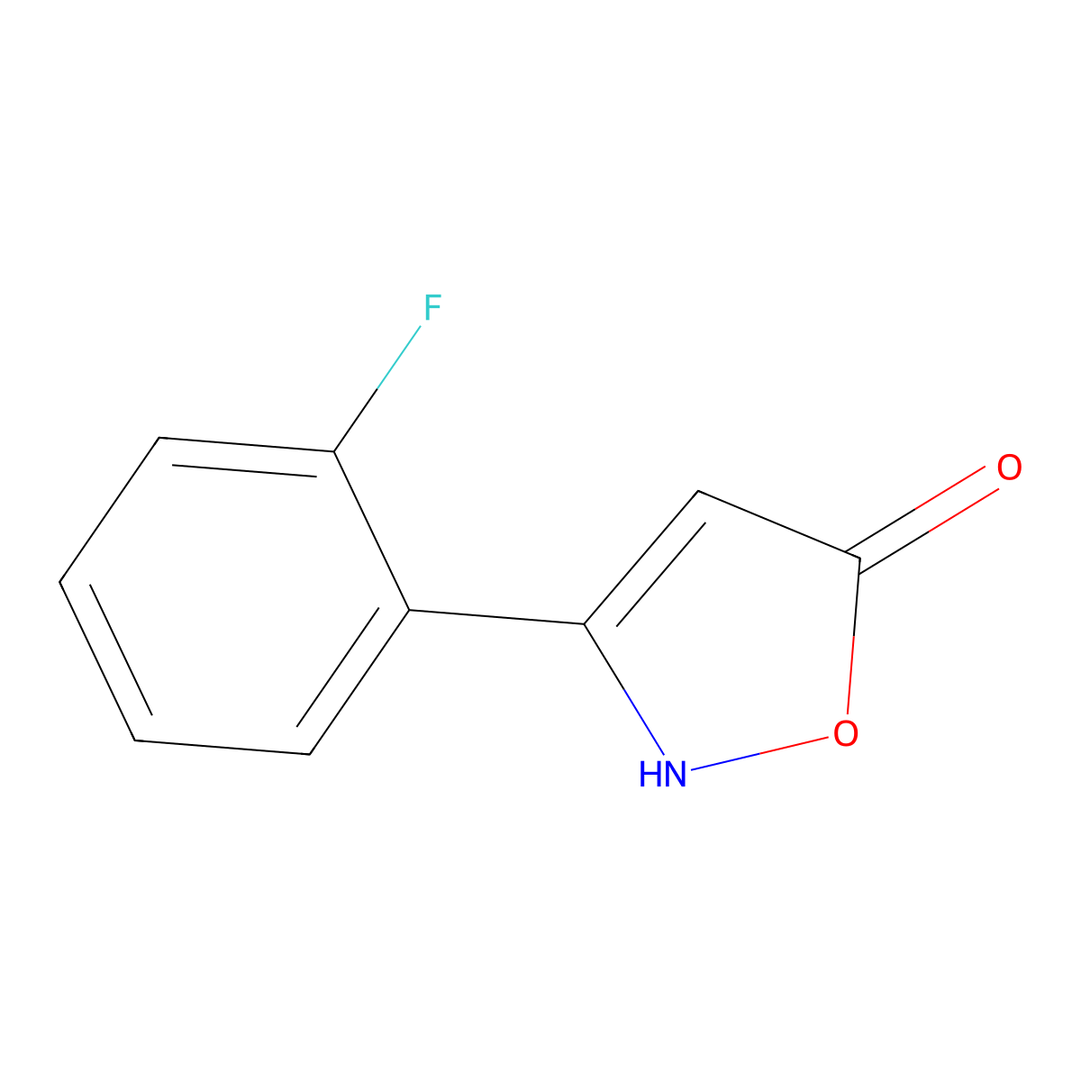 3-(2-Fluorophenyl)-1,2-oxazol-5-ol molecular structure, CAS 1188090-57-4