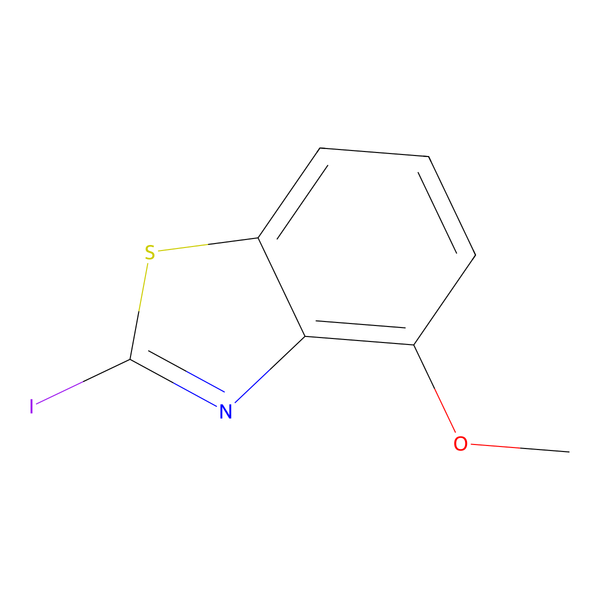 2-Iodo-4-methoxybenzo[d]thiazole molecular structure, CAS 1188108-53-3
