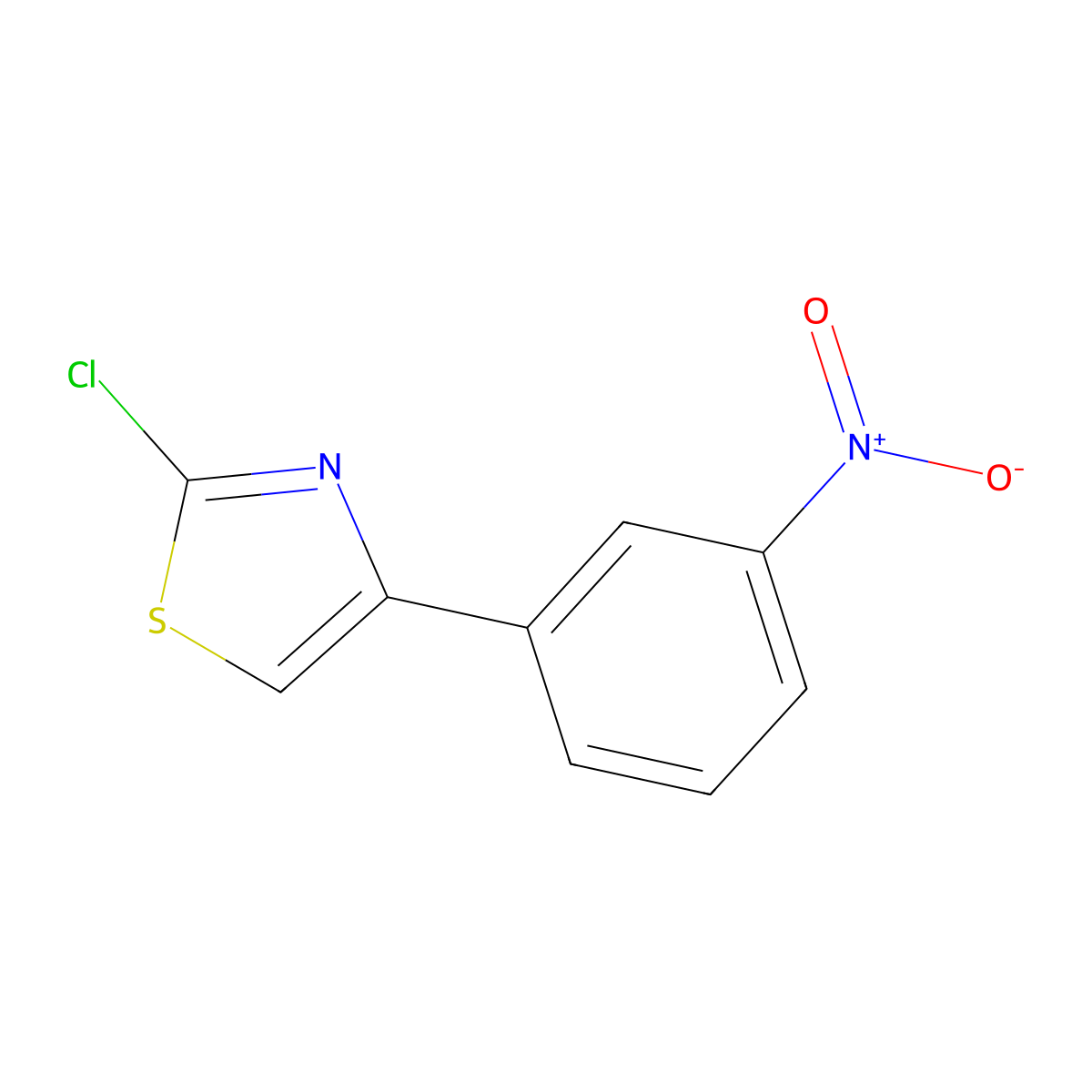 2-Chloro-4-(3-nitrophenyl)thiazole molecular structure, CAS 1188122-55-5