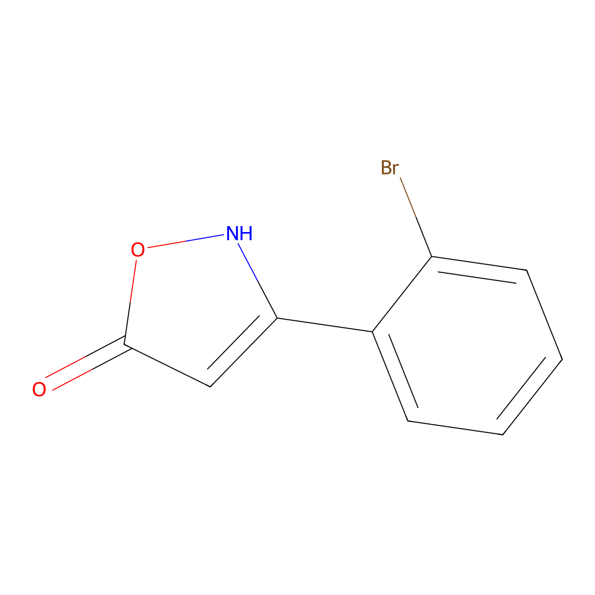3-(2-Bromophenyl)-1,2-oxazol-5-ol molecular structure, CAS 1188130-63-3