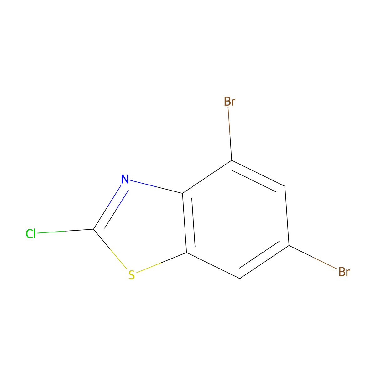 4,6-Dibromo-2-chlorobenzo[d]thiazole molecular structure, CAS 1188141-65-2