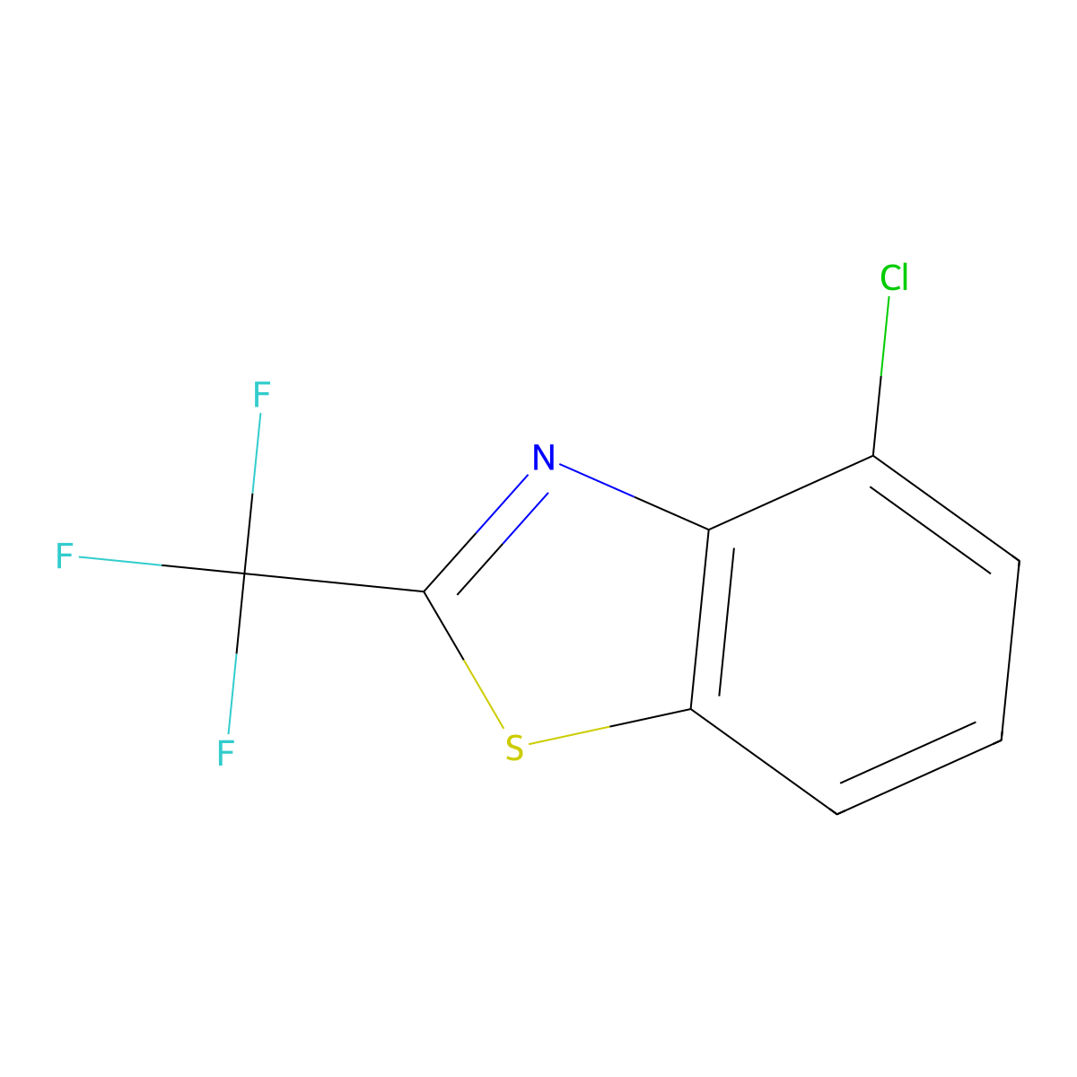 4-Chloro-2-(trifluoromethyl)benzo[d]thiazole molecular structure, CAS 1188144-87-7