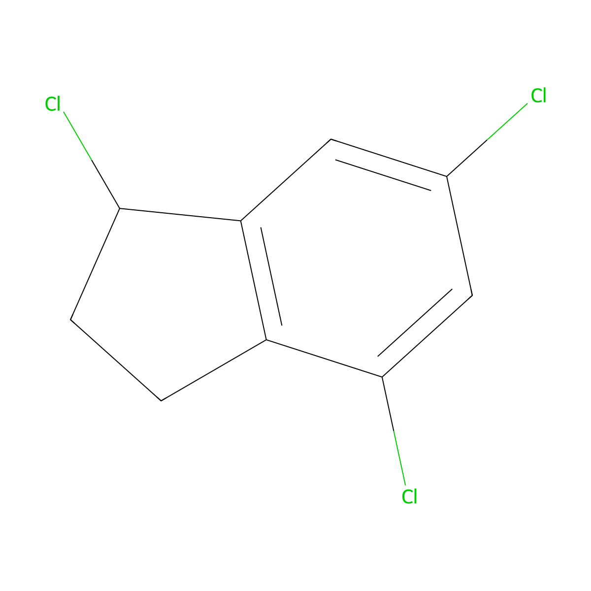 1,4,6-trichloro-2,3-dihydro-1H-indene molecular structure, CAS 1188146-20-4