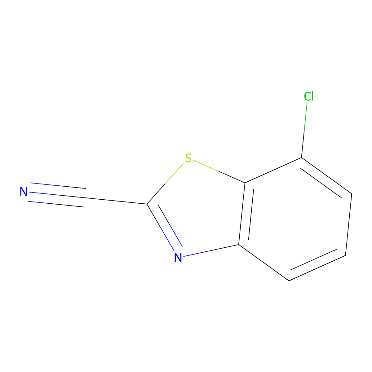 7-Chlorobenzo[d]thiazole-2-carbonitrile molecular structure, CAS 1188147-10-5
