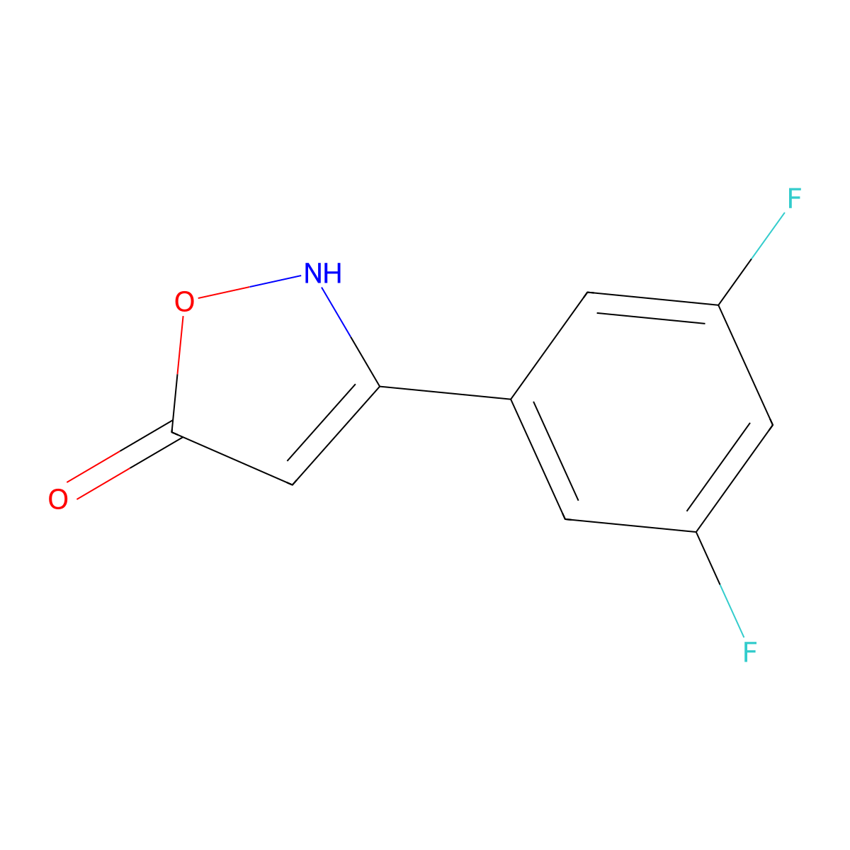 3-(3,5-Difluorophenyl)-1,2-oxazol-5-ol molecular structure, CAS 1188168-80-0