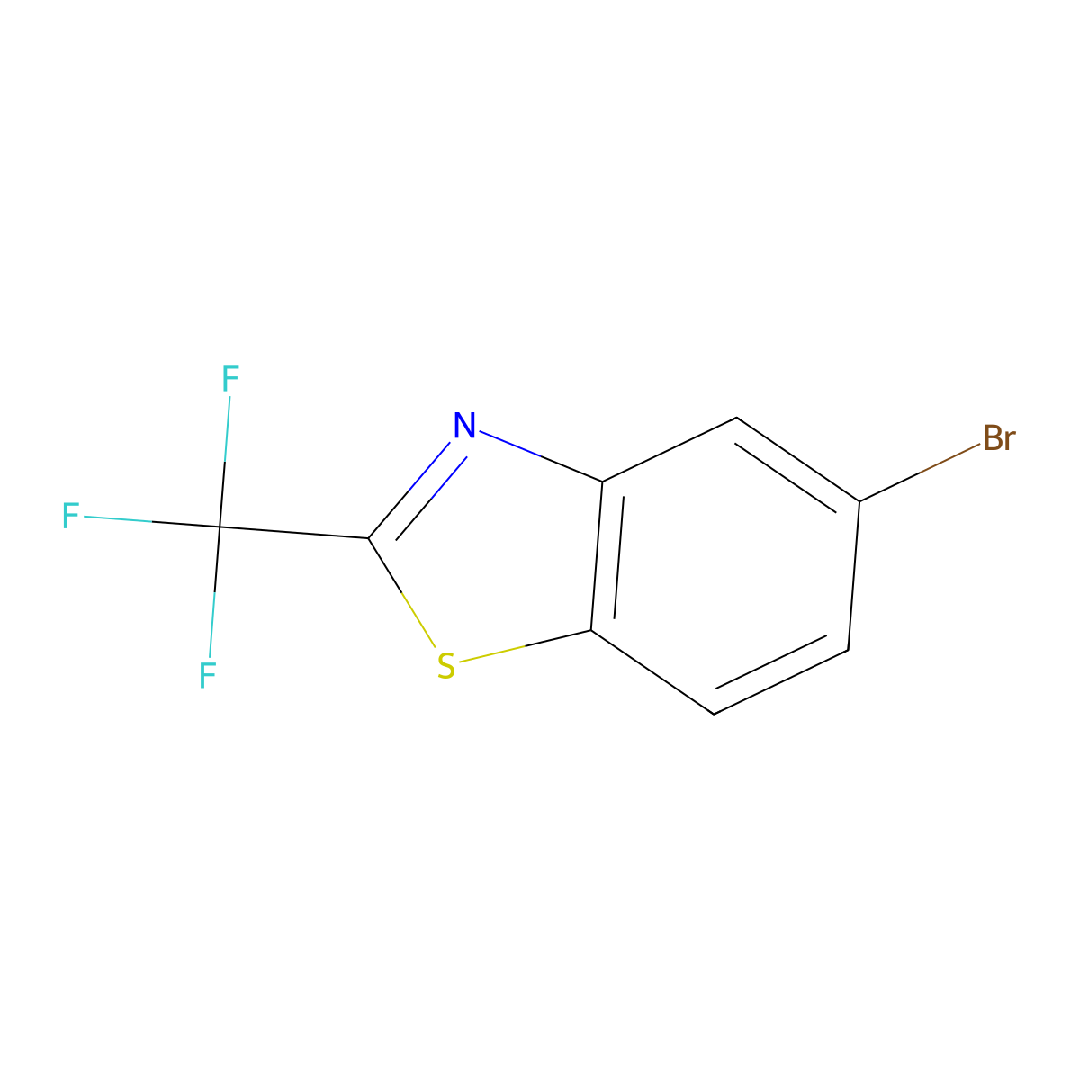 5-Bromo-2-(trifluoromethyl)benzo[d]thiazole molecular structure, CAS 1188169-82-5