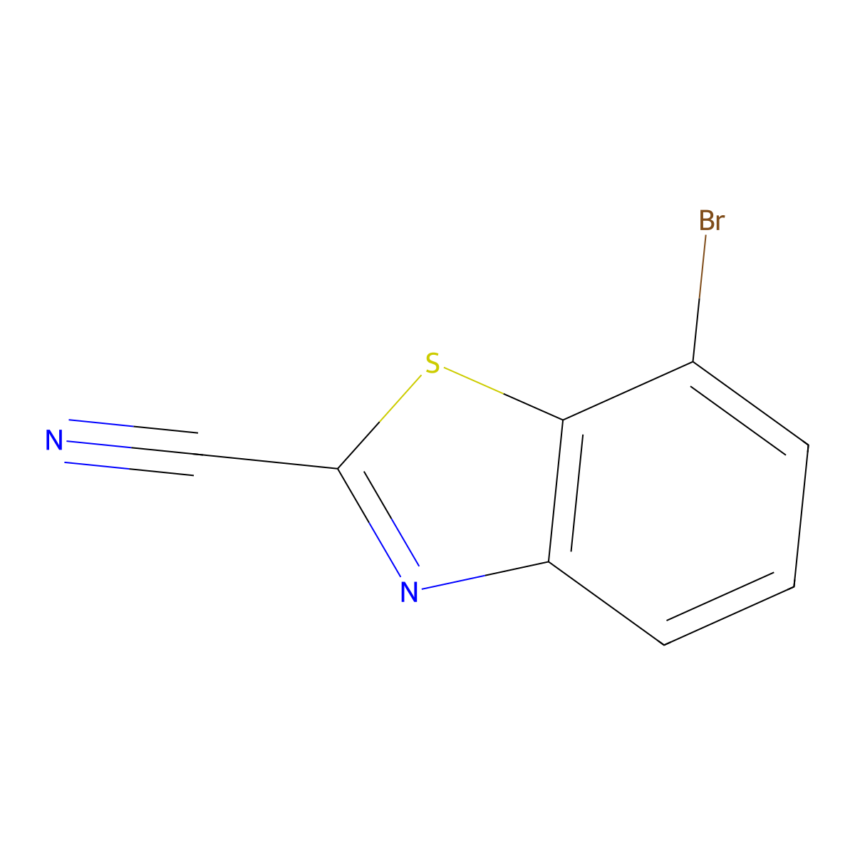 7-Bromobenzo[d]thiazole-2-carbonitrile molecular structure, CAS 1188169-99-4