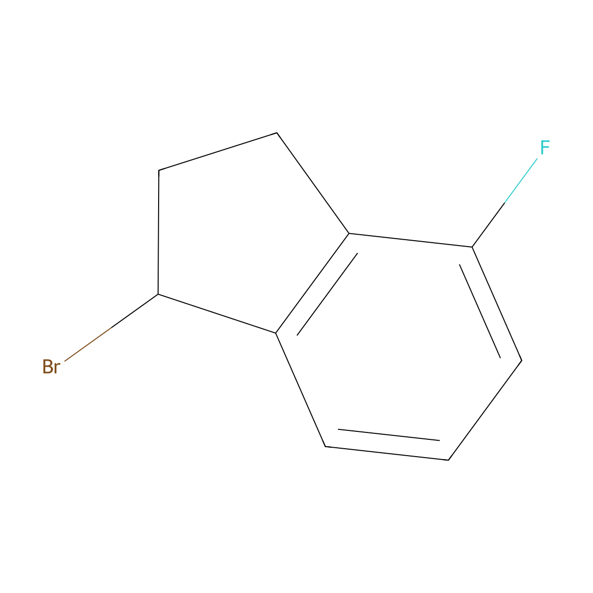 1-bromo-4-fluoro-2,3-dihydro-1H-indene molecular structure, CAS 1188171-96-1