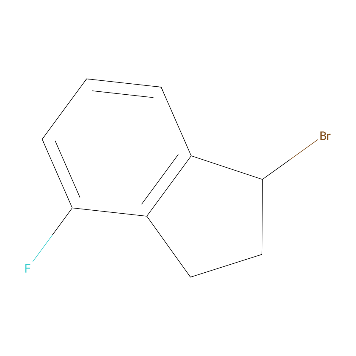 1-bromo-4-fluoro-2,3-dihydro-1H-indene molecular structure, CAS 1188171-96-1