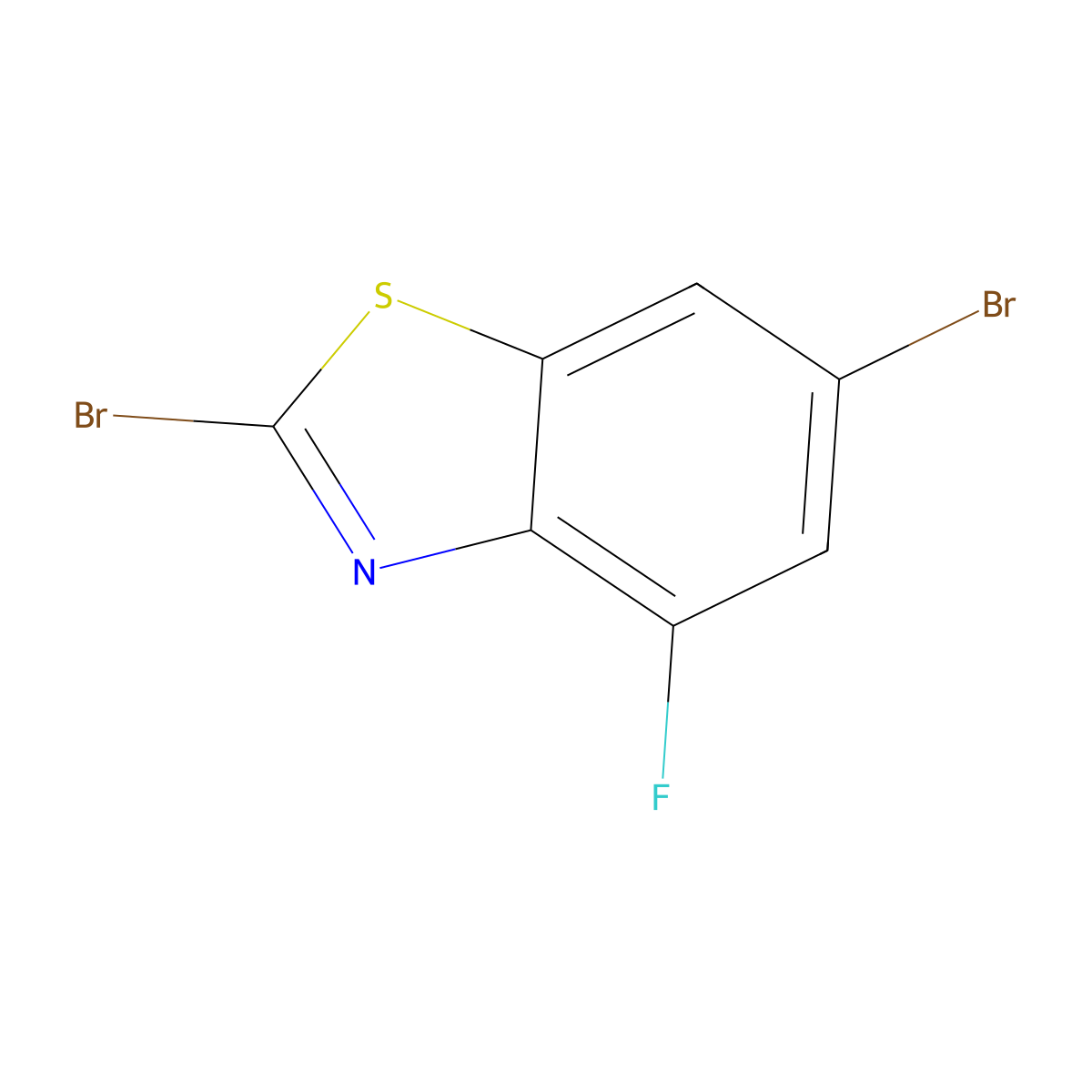 2,6-Dibromo-4-fluorobenzo[d]thiazole molecular structure, CAS 1188226-62-1