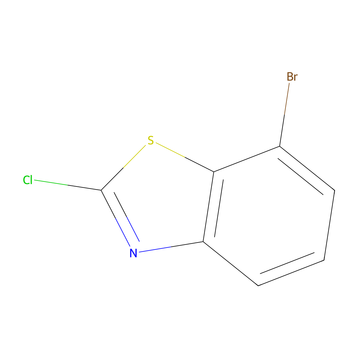 7-Bromo-2-chlorobenzo[D]thiazole molecular structure, CAS 1188227-29-3