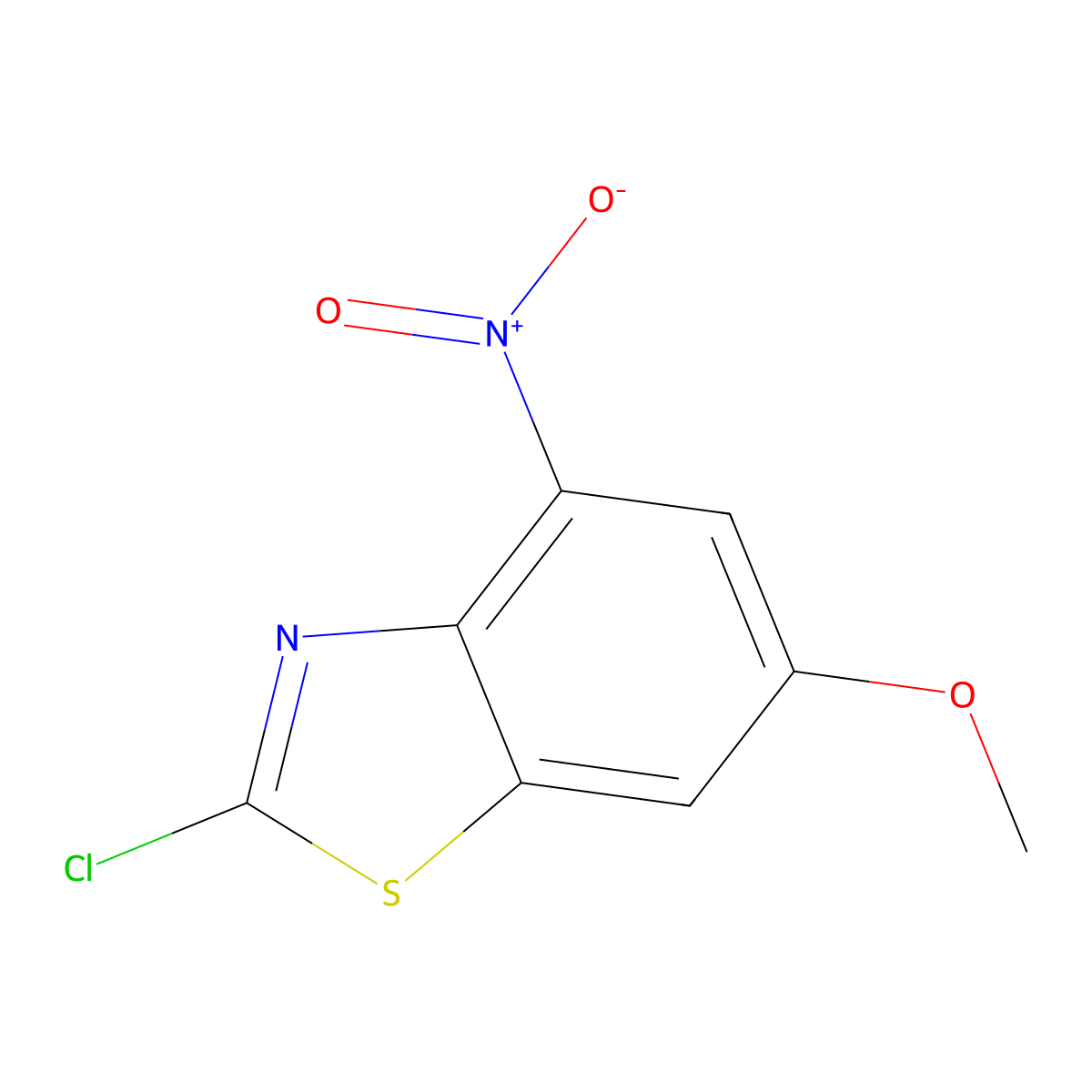2-Chloro-6-methoxy-4-nitrobenzothiazole molecular structure, CAS 1188227-45-3