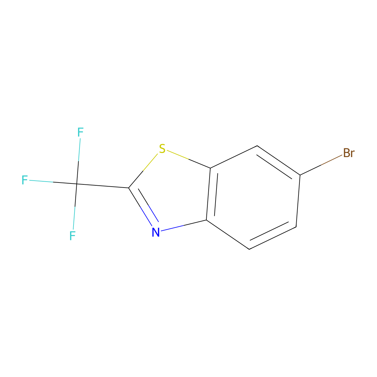 6-Bromo-2-(trifluoromethyl)benzo[d]thiazole molecular structure, CAS 1188232-94-1