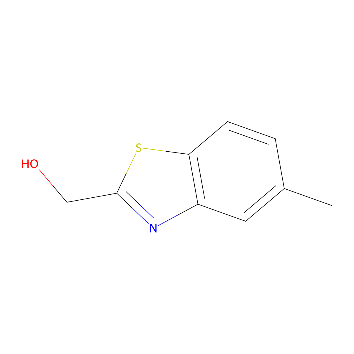 (5-Methyl-1,3-benzothiazol-2-yl)methanol molecular structure, CAS 1188235-07-5