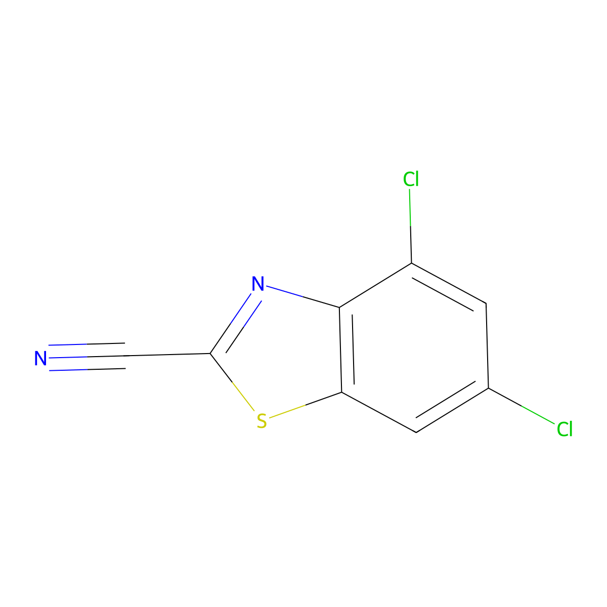 4,6-Dichlorobenzo[d]thiazole-2-carbonitrile molecular structure, CAS 1188236-02-3