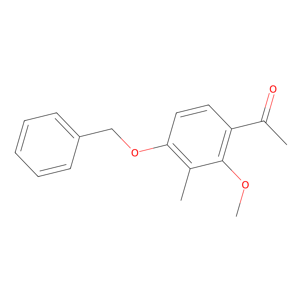 4'-Benzyloxy-2'-methoxy-3'-methylacetophenone molecular structure, CAS 118824-96-7