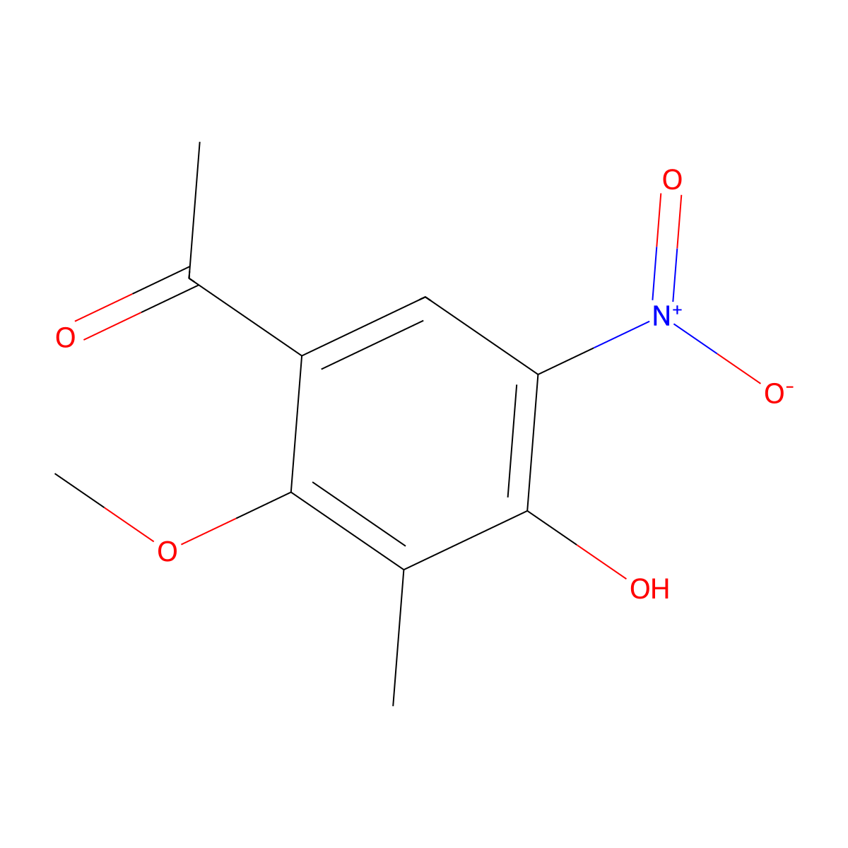 1-(4-Hydroxy-2-methoxy-3-methyl-5-nitrophenyl)ethanone molecular structure, CAS 118824-98-9