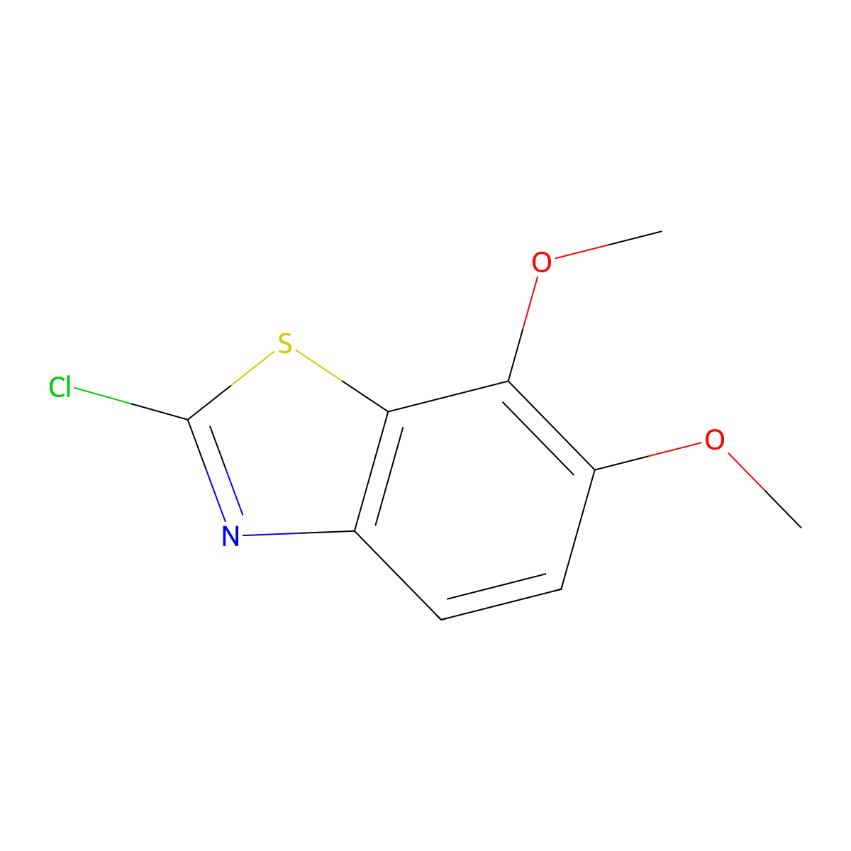 2-Chloro-6,7-dimethoxybenzo[d]thiazole molecular structure, CAS 1188246-96-9