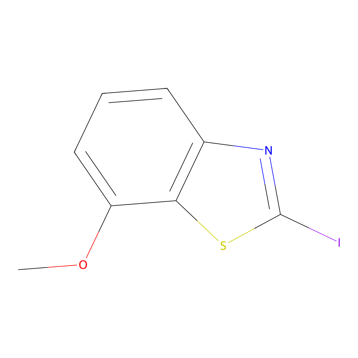 2-Iodo-7-methoxybenzo[d]thiazole molecular structure, CAS 1188248-31-8