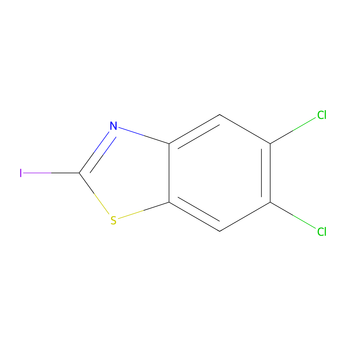 5,6-Dichloro-2-iodobenzothiazole molecular structure, CAS 1188249-24-2