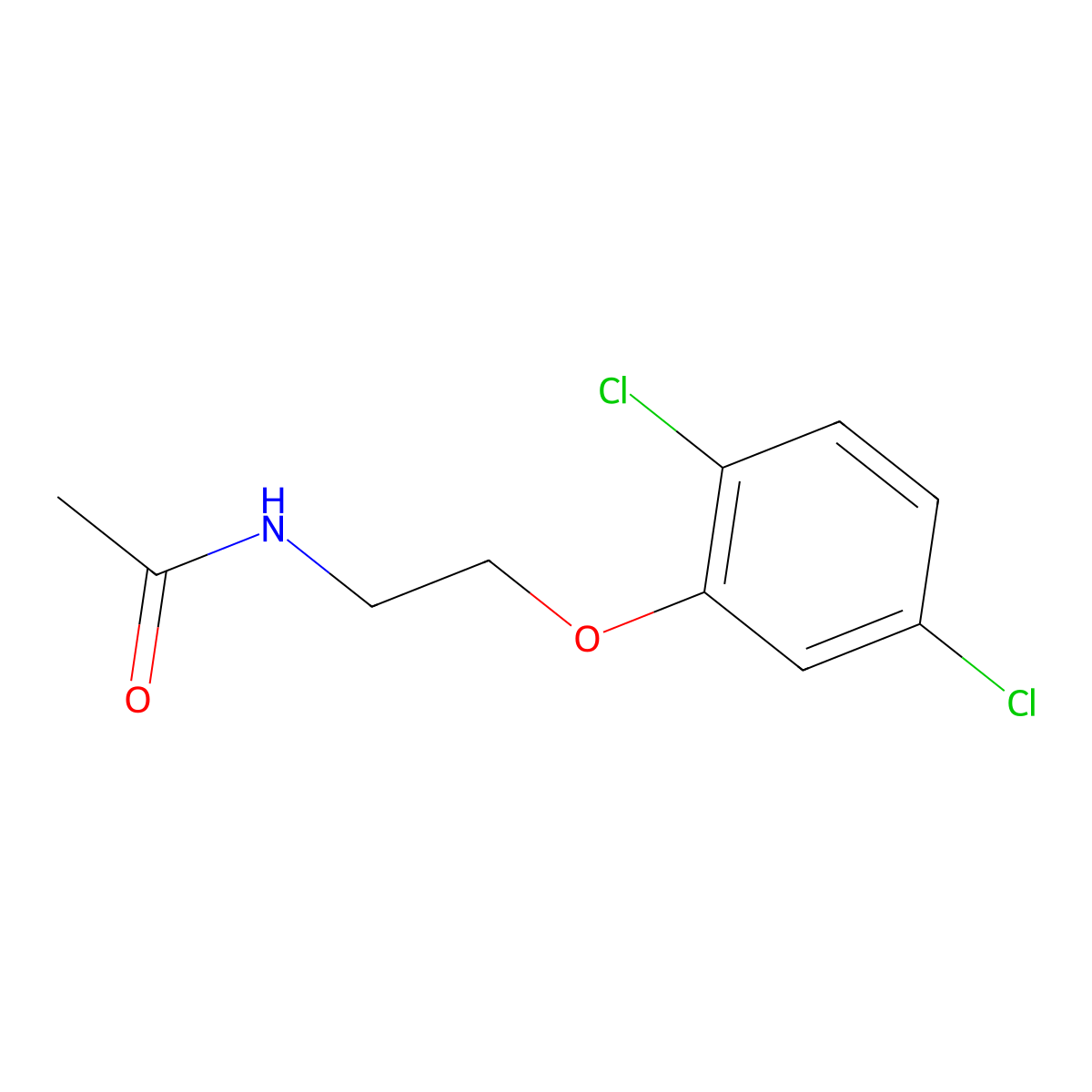 N-[2-(2,5-dichlorophenoxy)ethyl]acetamide molecular structure, CAS 1188262-61-4