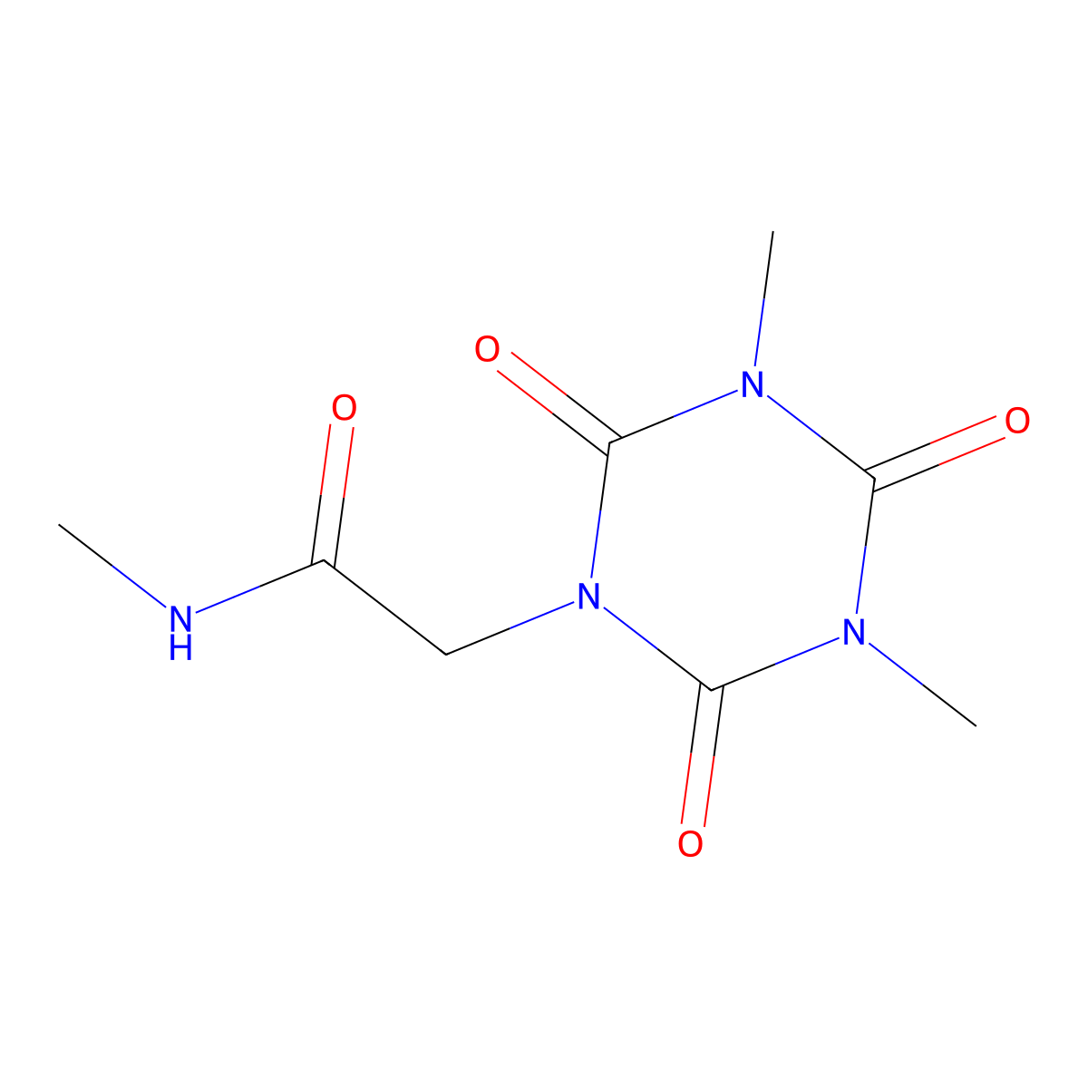 2-(3,5-dimethyl-2,4,6-trioxo-1,3,5-triazinan-1-yl)-N-methylacetamide molecular structure, CAS 1188262-80-7