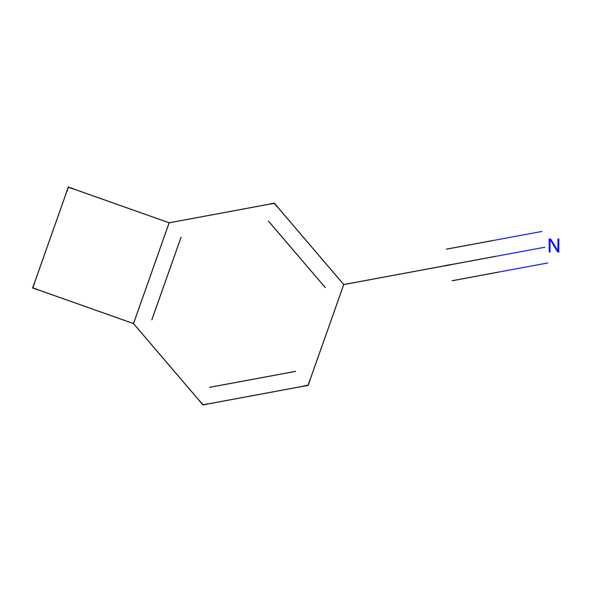 Bicyclo[4.2.0]octa-1,3,5-triene-3-carbonitrile molecular structure, CAS 1188264-24-5