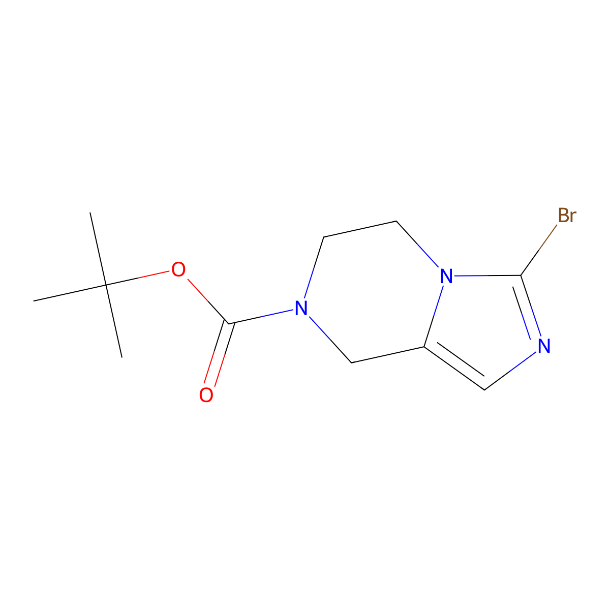 tert-Butyl 3-bromo-5,6-dihydroimidazo[1,5-a]pyrazine-7(8H)-carboxylate molecular structure, CAS 1188264-74-5