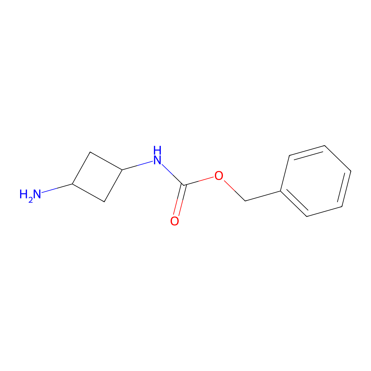 Benzyl 3-aminocyclobutylcarbamate molecular structure, CAS 1188264-84-7