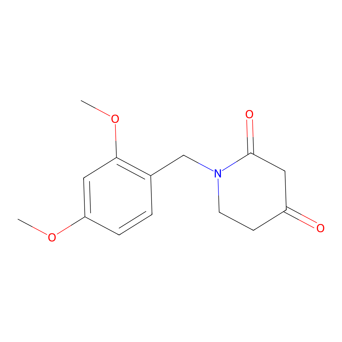1-(2,4-Dimethoxybenzyl)piperidine-2,4-dione molecular structure, CAS 1188264-87-0