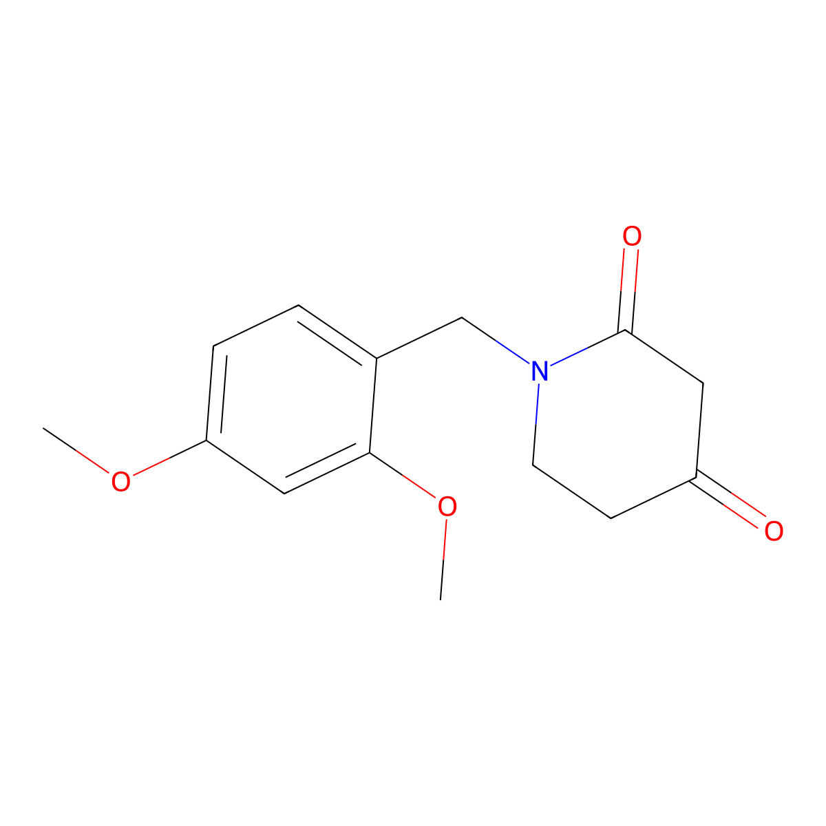 1-(2,4-Dimethoxybenzyl)piperidine-2,4-dione molecular structure, CAS 1188264-87-0