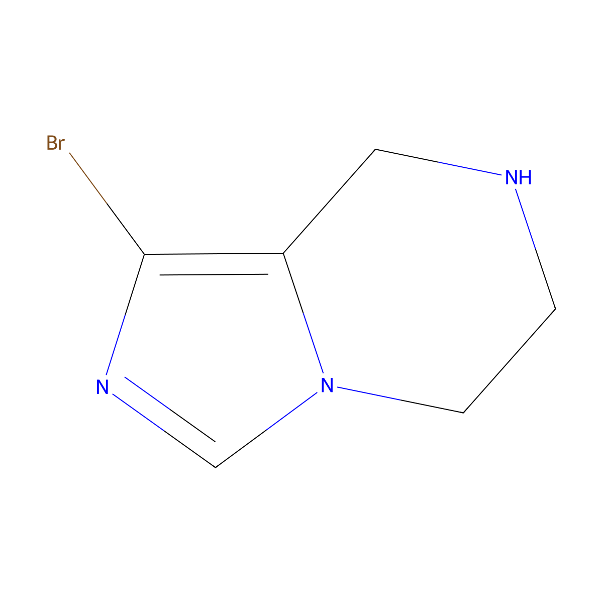 1-Bromo-5,6,7,8-tetrahydroimidazo[1,5-a]pyrazine molecular structure, CAS 1188265-59-9