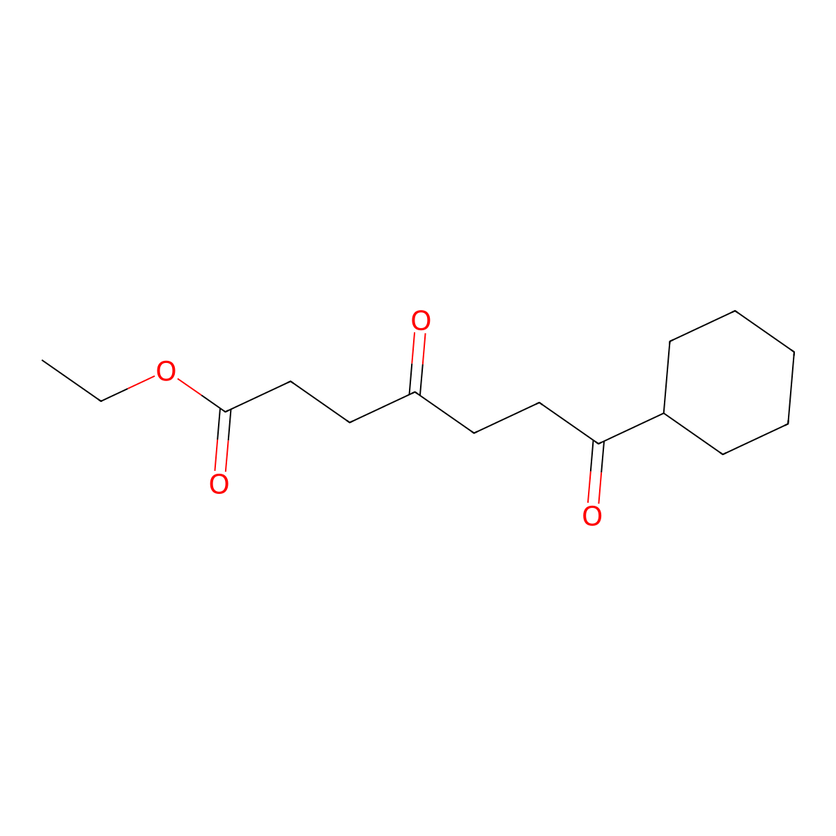 Ethyl 7-cyclohexyl-4,7-dioxoheptanoate molecular structure, CAS 1188265-68-0