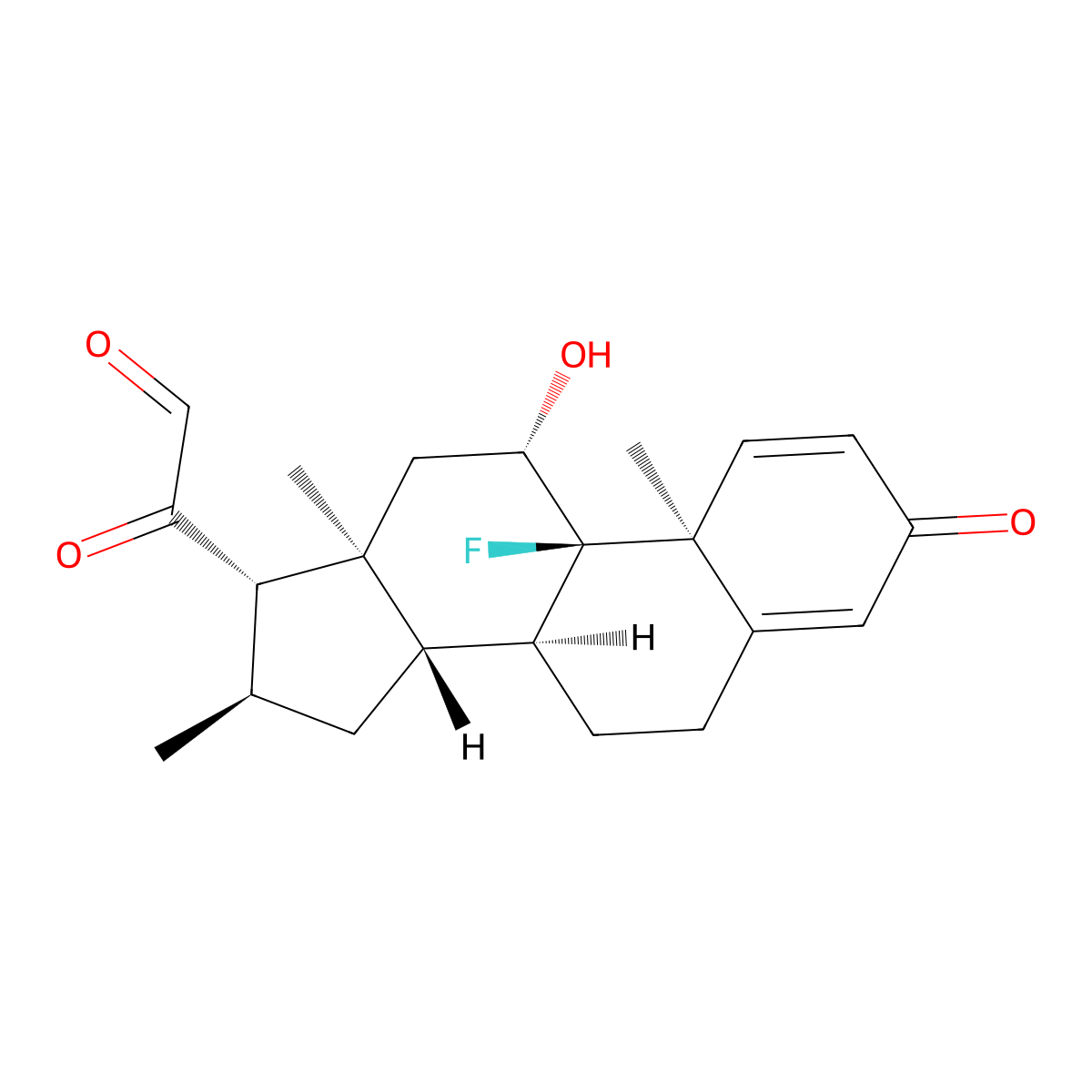 21-Dehydro Desoxymetasone molecular structure, CAS 1188271-71-7