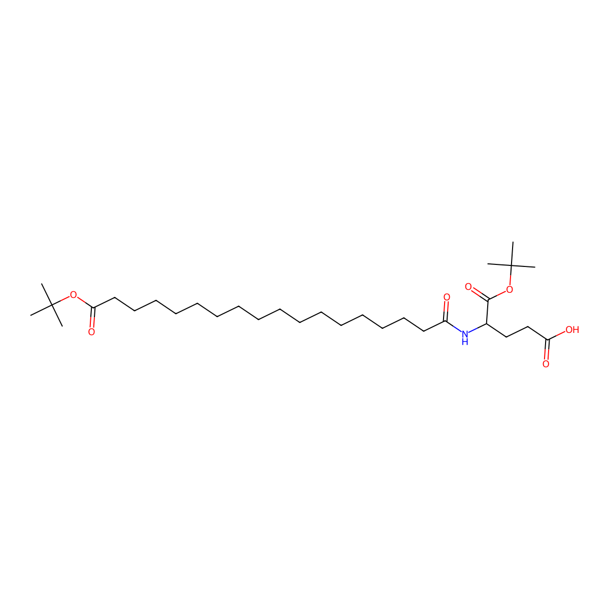 Octa(OtBu)-Glu-OtBu molecular structure, CAS 1188328-39-3