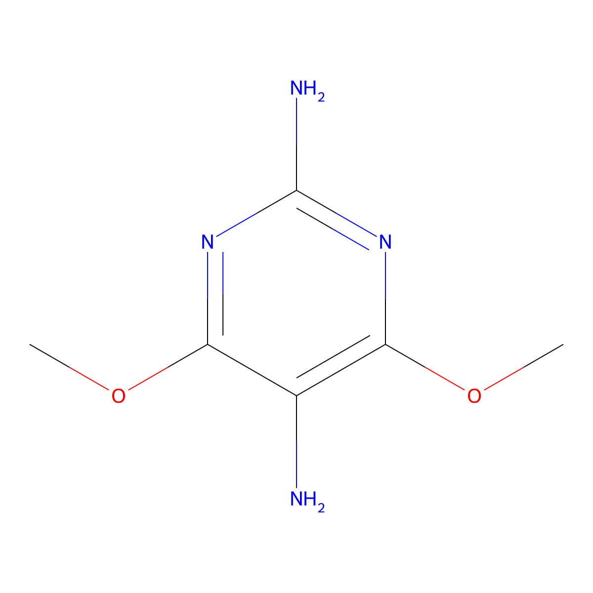 Dimethoxypyrimidine-2,5-diamine molecular structure, CAS 1188331-63-6