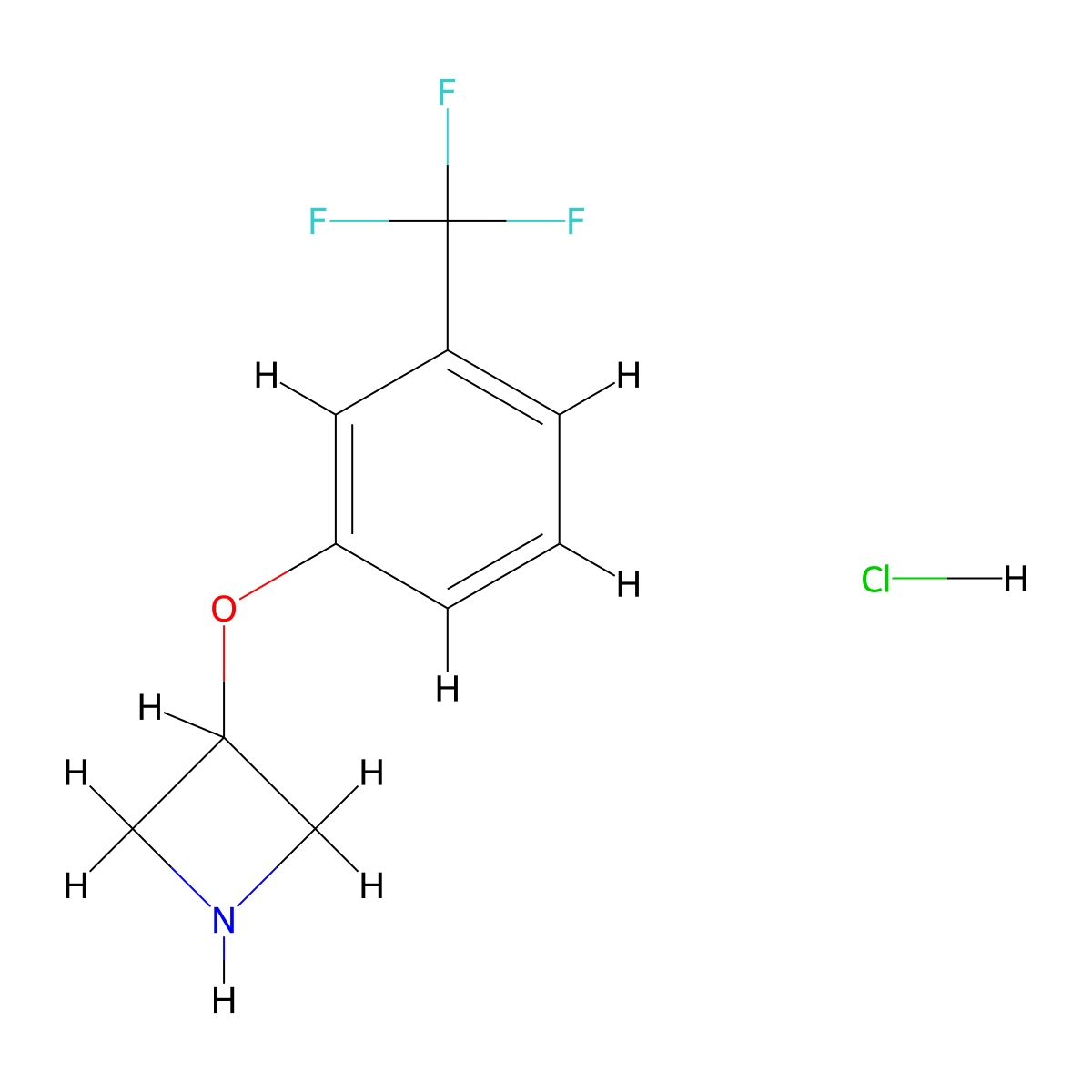 3-[3-(Trifluoromethyl)phenoxy]-azetidine hydrochloride molecular structure, CAS 1188374-88-0