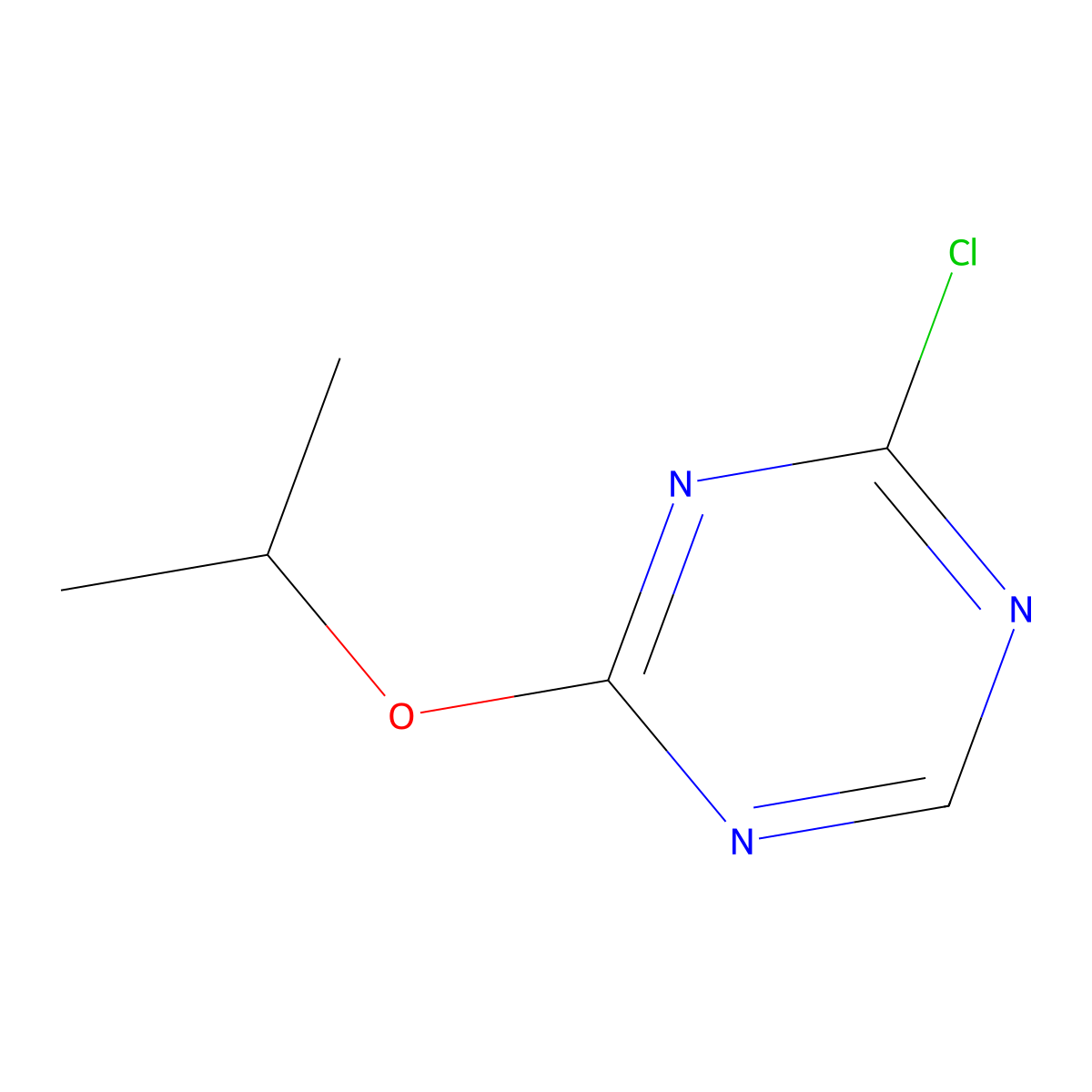 2-Chloro-4-isopropoxy-1,3,5-triazine molecular structure, CAS 118839-98-8