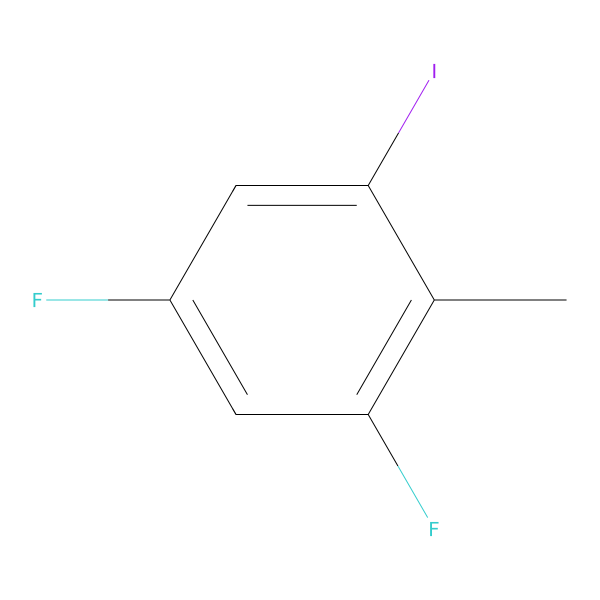 1,5-Difluoro-3-iodo-2-methylbenzene molecular structure, CAS 1188412-99-8